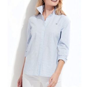 Vineyard Vines Blouse Blue Button Down